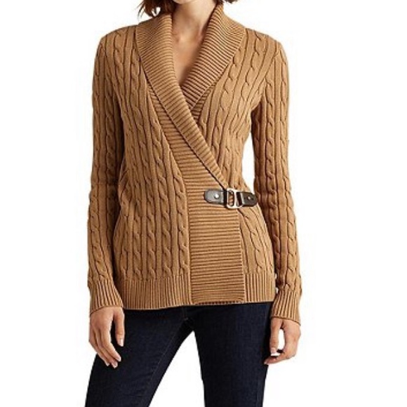 New Ralph Lauren Ribbed Buckled Cotton 
